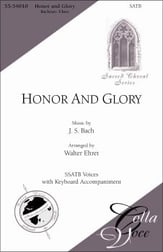 Honor and Glory SSATB choral sheet music cover